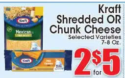 Supremo Foods Inc Kraft Shredded OR Chunk Cheese offer