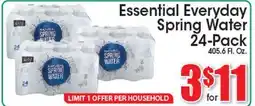 Supremo Foods Inc Essential Everyday Spring Water offer