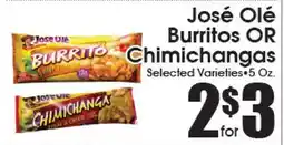 Supremo Foods Inc José Olé Burritos OR Chimichangas offer