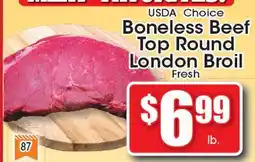 Supremo Foods Inc USDA Choice Boneless Beef Top Round London Broil offer