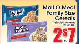 Supremo Foods Inc Malt O Meal Family Size Cereals offer