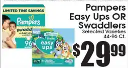 Supremo Foods Inc Pampers Easy Ups OR Swaddlers offer