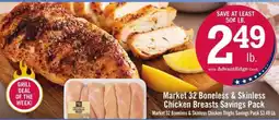 Price Chopper Market 32 Boneless & Skinless Chicken Breasts Savings Pack offer