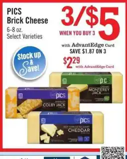 Price Chopper PICS Brick Cheese offer
