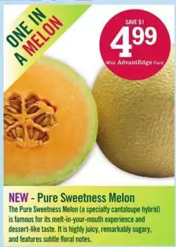 Price Chopper Pure Sweetness Melon offer