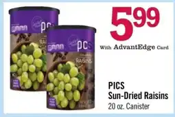 Price Chopper PICS Sun-Dried Raisins offer
