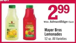Price Chopper Mayer Bros Lemonades offer