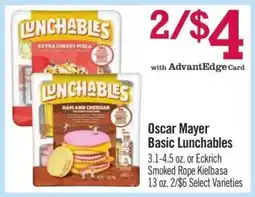 Price Chopper Oscar Mayer Basic Lunchables offer