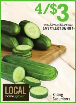 Price Chopper Slicing Cucumbers offer