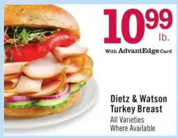 Price Chopper Dietz & Watson Turkey Breast offer