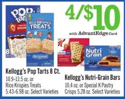 Price Chopper Kellogg's Pop-Tarts 8 ct offer