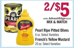 Price Chopper French's Yellow Mustard offer