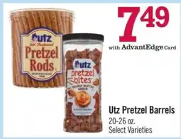 Price Chopper Utz Pretzel Barrels offer