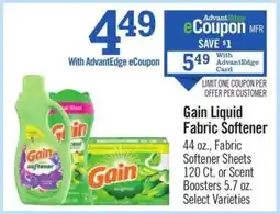 Price Chopper Gain Liquid Fabric Softener offer