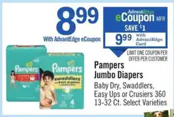 Price Chopper Pampers Jumbo Diapers offer