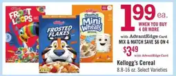 Price Chopper Kellogg's Cereal offer