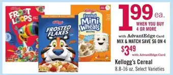 Price Chopper Kellogg's Cereal offer