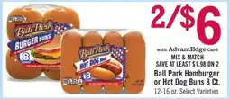 Price Chopper Ball Park Hamburger or Hot Dog Buns offer