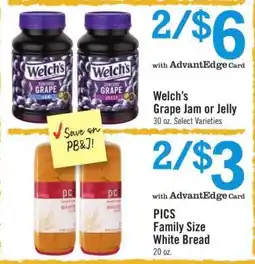 Price Chopper Welch's Grape Jam or Jelly offer