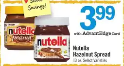Price Chopper Nutella Hazelnut Spread offer