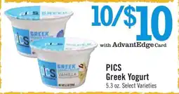 Price Chopper PICS Greek Yogurt offer