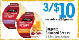 Price Chopper Sargento Balanced Breaks offer