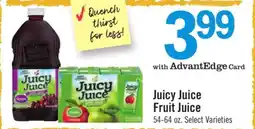 Price Chopper Juicy Juice Fruit Juice offer