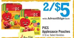 Price Chopper PICS Applesauce Pouches offer