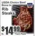 Key Food Rib Steaks offer