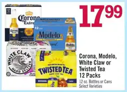 Price Chopper Corona, Modelo, White Claw or Twisted Tea 12 Packs offer