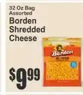 Key Food Borden Shredded Cheese offer