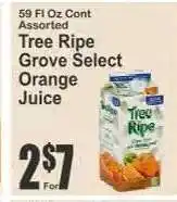 Key Food Tree Ripe Grove Select Orange Juice offer