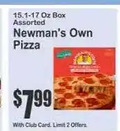 Key Food Newman's Own Pizza offer