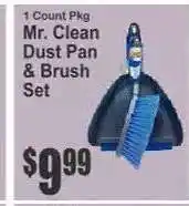 Key Food Mr. Clean Dust Pan & Brush Set offer