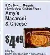 Key Food Amy's Macaroni & Cheese offer