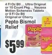 Key Food Pepto Bismol Relief offer