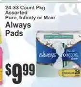 Key Food Always Pads offer