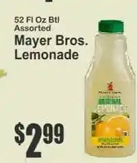 Key Food Mayer Bros. Lemonade offer
