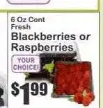 Key Food Blackberries or Raspberries offer