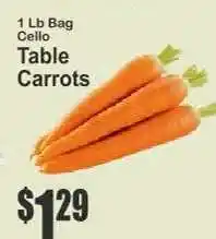 Key Food Table Carrots offer