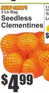 Key Food Seedless Clementines offer