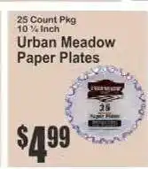 Key Food Urban Meadow Paper Plates offer
