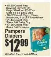 Key Food Pampers Diapers offer