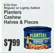 Key Food Planters Cashew Halves & Pieces offer
