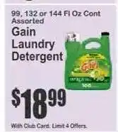 Key Food Gain Laundry Detergent offer