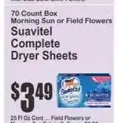 Key Food Suavitel Complete Dryer Sheets offer