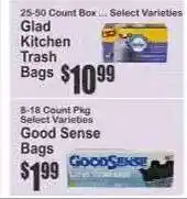 Key Food Glad Kitchen Trash Bags offer