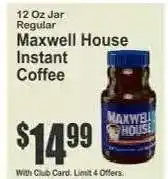 Key Food Maxwell House Instant Coffee offer