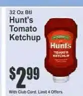 Key Food Hunt's Tomato Ketchup offer