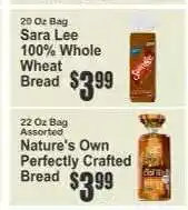 Key Food Sara Lee 100% Whole Wheat Bread offer